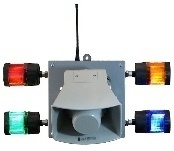 PSU plays one melody no matter which light is on and displays an aggregation of up to 15 FSS communicating with the PSU